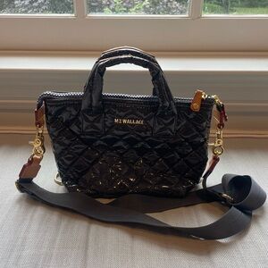 COPY - MZ Wallace Micro Sutton bag in dark grey laquer. Worn once maybe twice e…